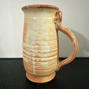 MUG With HANDLE Stoneware Cup Glaze 7 1/4
Inches Tall. Pre-Owned